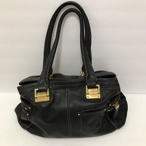 B Markowsky Leather Bag- Black